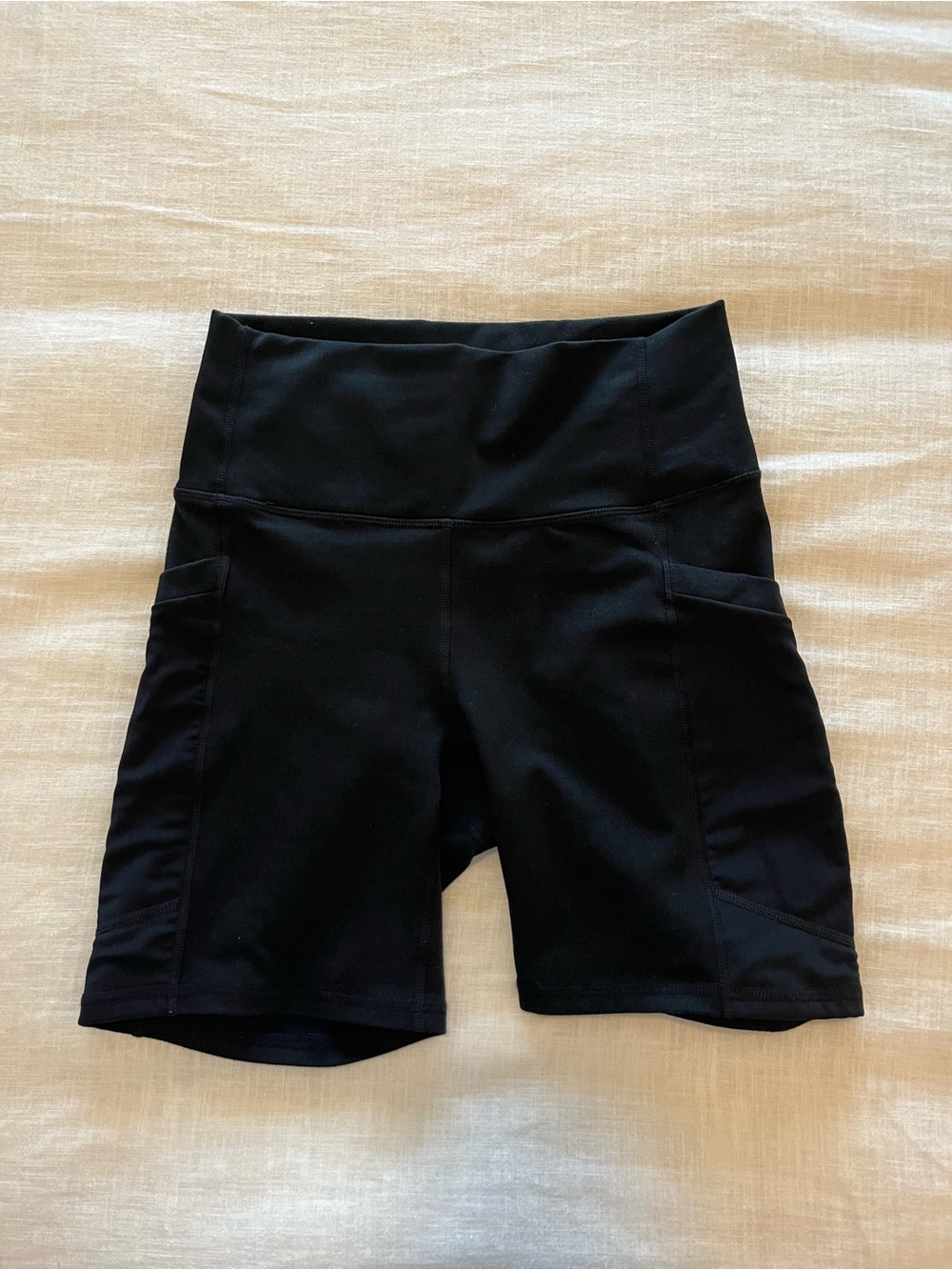 Fabletics PowerHold Black Biker Shorts